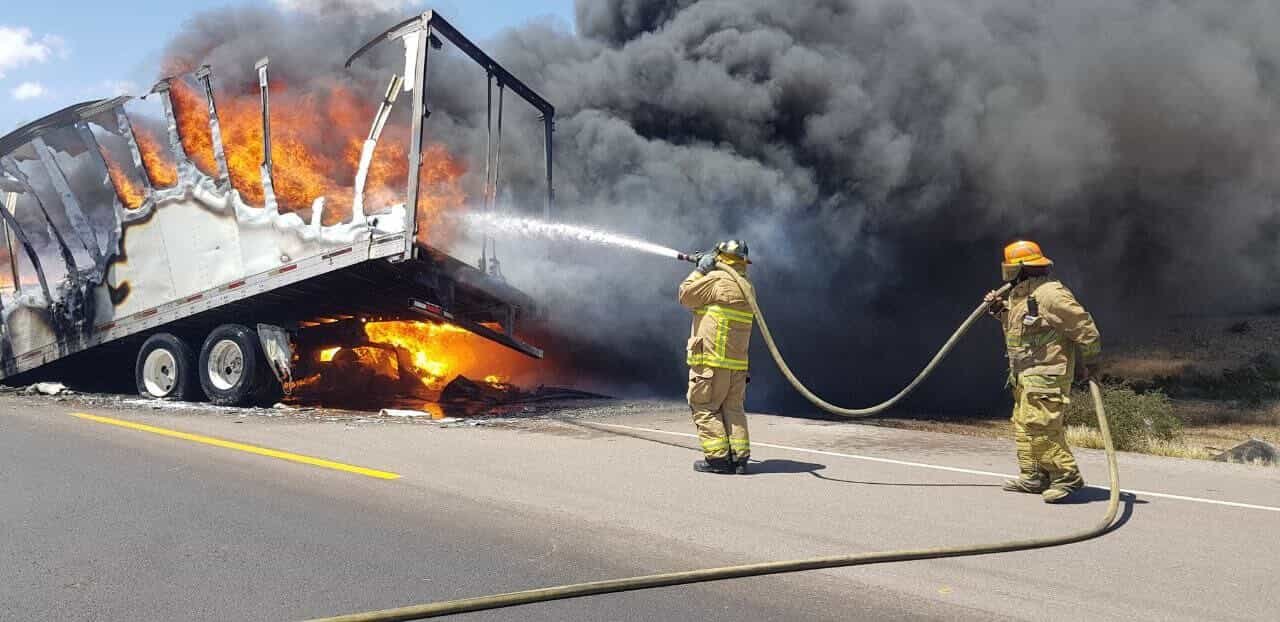 Bomberos en acción